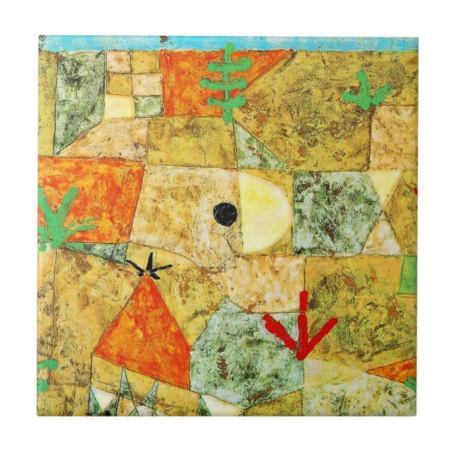 Paul Klee - Southern Gardens, Ceramic Tile (Front)