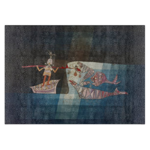 Paul Klee The Seafarer Abstract Nautical Poster Cutting Board