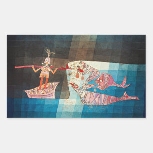 Paul Klee, The Seafarers,  Rectangular Sticker