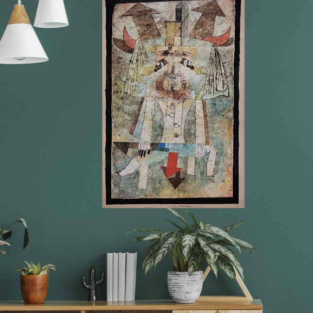 Paul Klee - The Wild Man, Poster (Living Room 1)