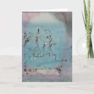 Paul Klee Twittering Machine Greeting Card