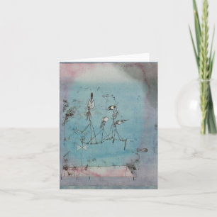 Paul Klee Twittering Machine Note Card