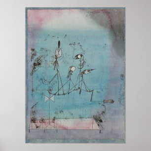 Paul Klee Twittering Machine Poster