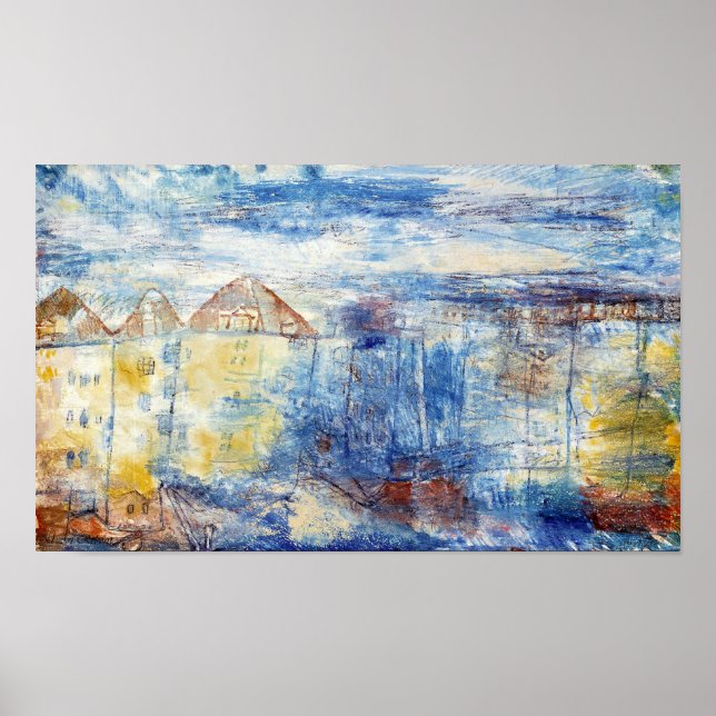 Paul Klee Vista A Una Plaza Poster (Front)