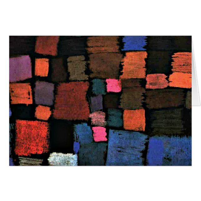 Paul Klee's abstract art, Coming to Bloom (Front Horizontal)