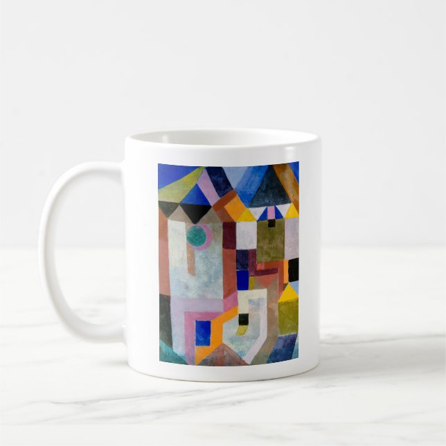 Paul Klee's 'Colorful Architecture (1917)'  Coffee Mug (Left)