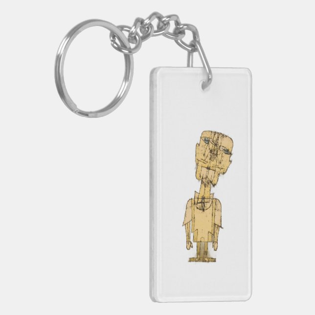 Paul Klee's Genius Funny Phrase Keychain (Front Left)