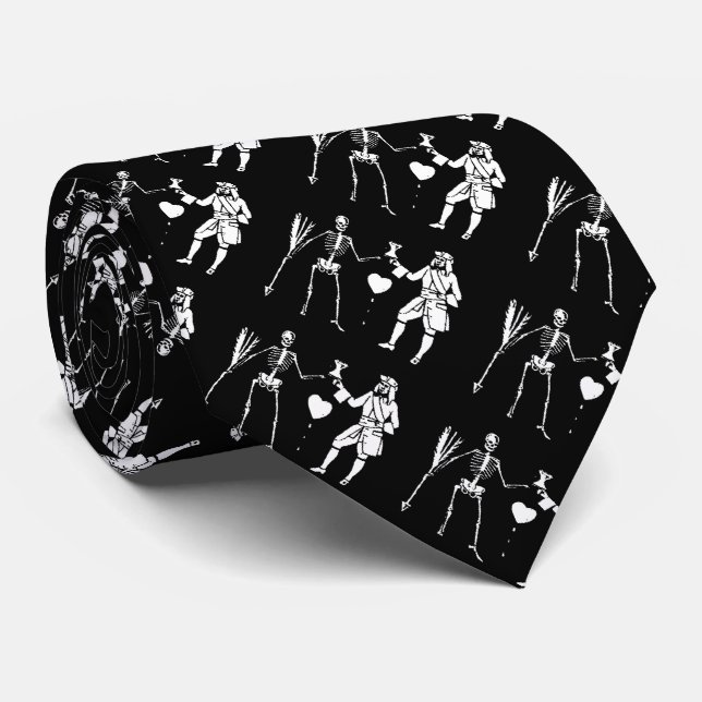 Paul McGehee "Black Bart's Pirate Flag" Tie (Rolled)