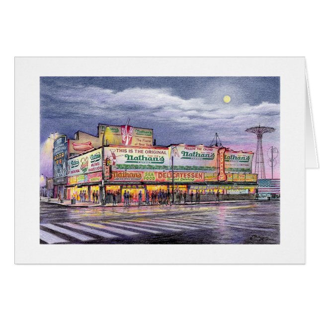 Paul McGehee "Coney Island Memories" Card (Front Horizontal)