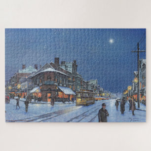 Paul McGehee "Georgetown Snowfall" Jigsaw Puzzle