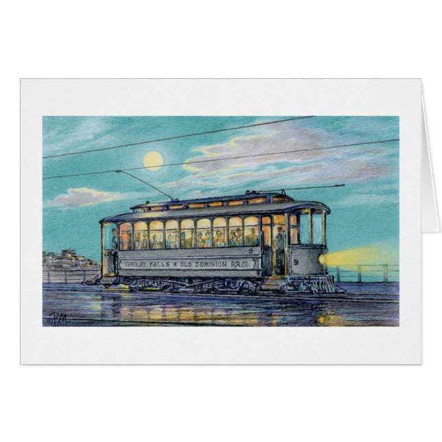 Paul McGehee "Georgetown Streetcar" Card (Front Horizontal)