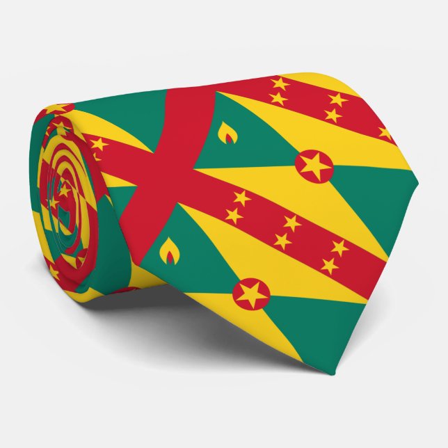 Paul McGehee "Grenada Flag" Tie (Rolled)