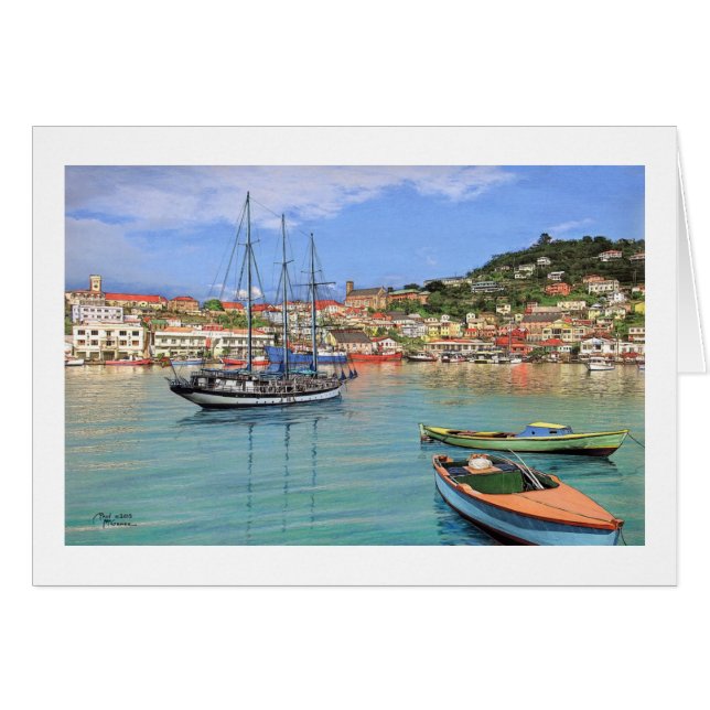 Paul McGehee "Grenada - St. George's Harbour" Card (Front Horizontal)
