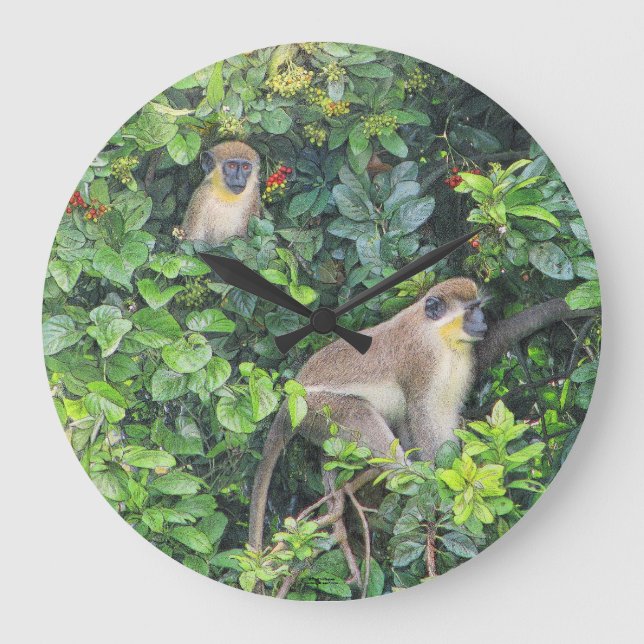 Paul McGehee "Monkeying Around" Clock (Front)