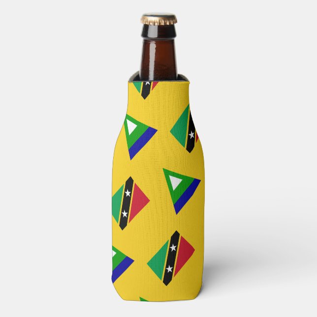 Paul McGehee "Nevis Flag" Bottle Cooler (Bottle Front)