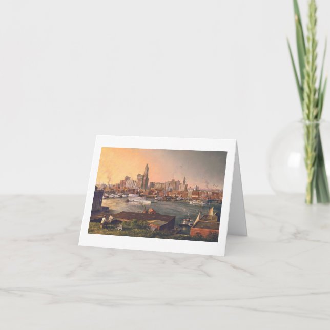 Paul McGehee "Old Baltimore Harbour" Card (Front)