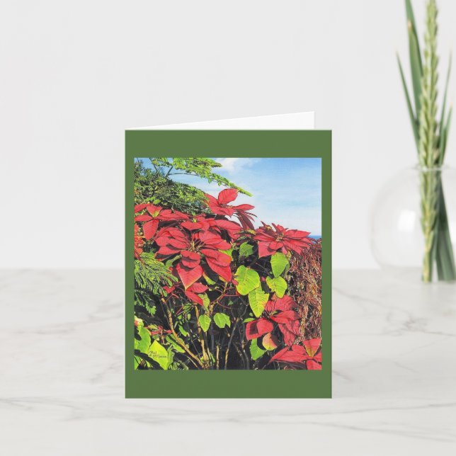 Paul McGehee "Poinsettias" Card (Front)
