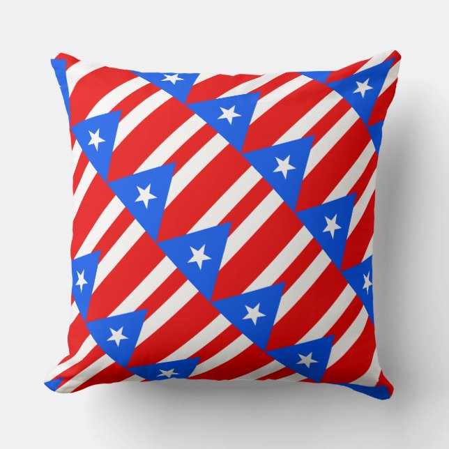 Paul McGehee "Puerto Rican Flag" Pillow (Front)