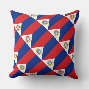 Paul McGehee "Sint Maarten Flag" Pillow