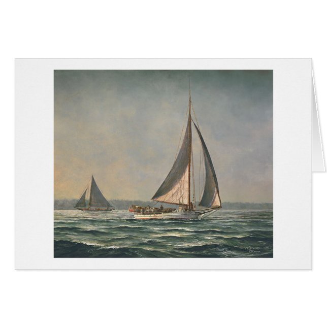 Paul McGehee "Skipjacks in Tangier Sound" Card (Front Horizontal)