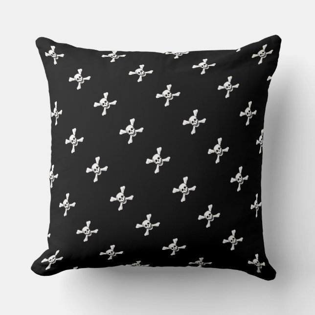 Paul McGehee "Skull & Crossbones" Pirate Pillow (Front)