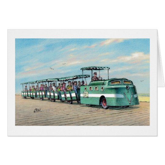 Paul McGehee "The Boardwalk Train" Card