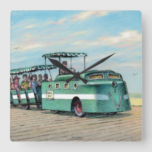 Paul McGehee "The Boardwalk Train" Clock