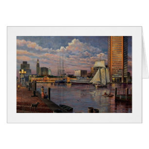 Paul McGehee "The Inner Harbour of Baltimore" Card