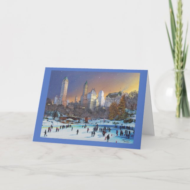 Paul McGehee "Winter in Central Park" Card (Front)