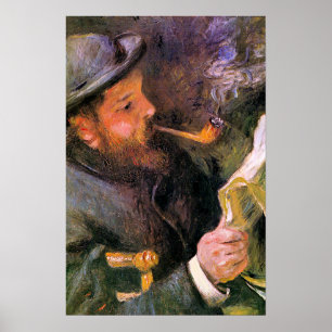Paul Monet Reading, popular artwork, Poster