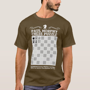 Paul Morphy Chess Puzzle Chess player  T-Shirt