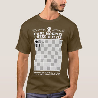 Paul Morphy Chess Puzzle Chess player  T-Shirt