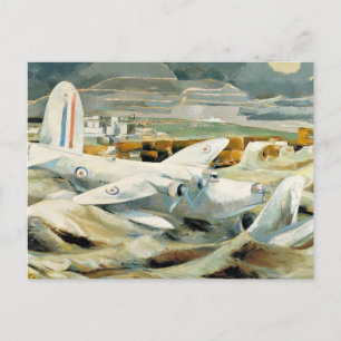 Paul Nash - Defence of Albion, famous painting, Postcard