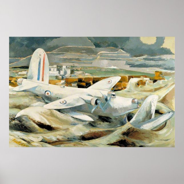 Paul Nash - Defence of Albion, famous painting, Poster (Front)