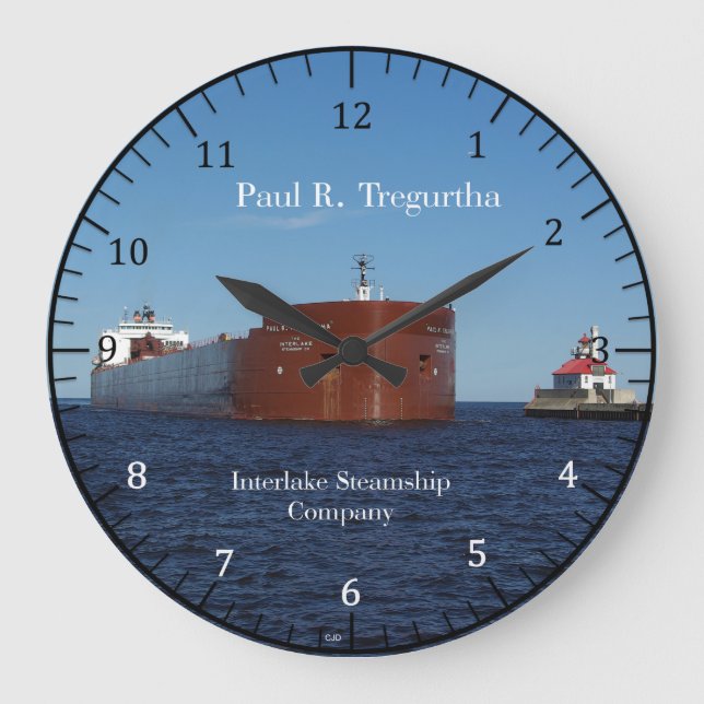 Paul R Tregurtha 10.75" wall clock (Front)