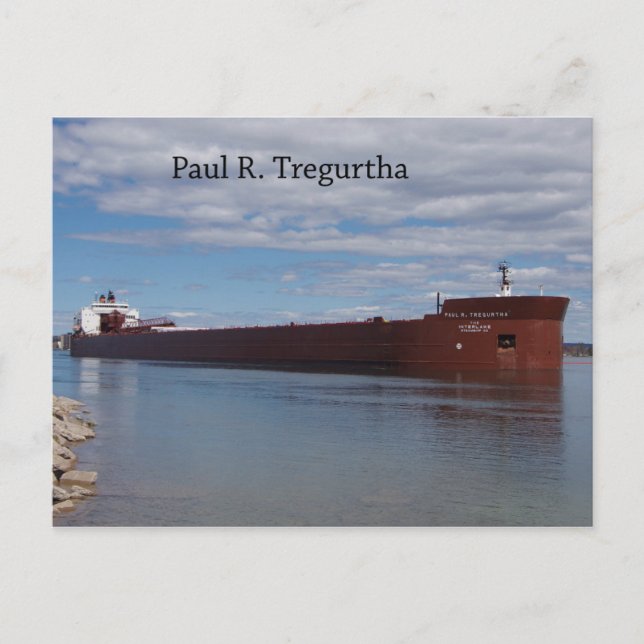 Paul R. Tregurtha post card (Front)