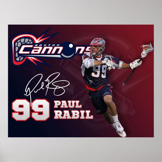 Paul Rabil Lacrosse Boston Cannons Poster (Front)
