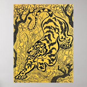 Paul Ranson’s Tiger in the Jungle - Retro Art  Poster