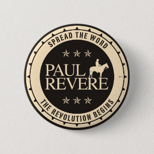 Paul Revere 6 Cm Round Badge