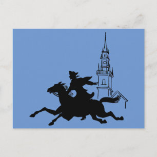 Paul Revere's Ride Postcard