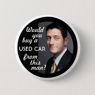 Paul Ryan Car Salesman 6 Cm Round Badge