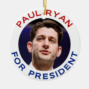 Paul Ryan For President Ceramic Tree Decoration