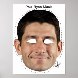Paul Ryan Halloween Mask Poster