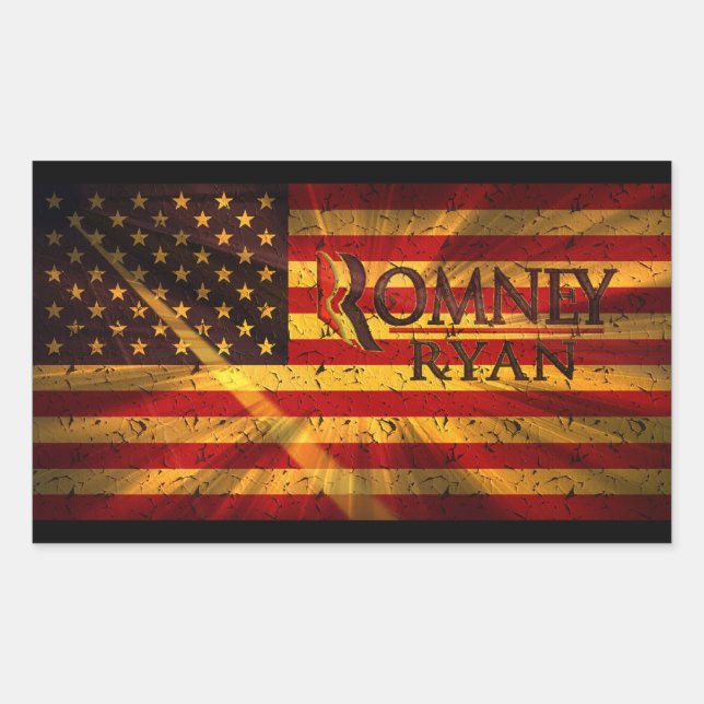 Paul Ryan Mitt Romney Rectangular Sticker (Front)