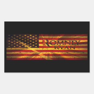 Paul Ryan Mitt Romney Rectangular Sticker