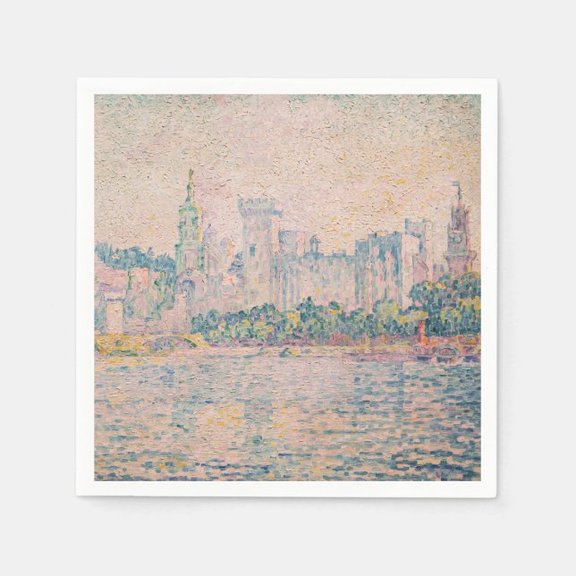 Paul Signac - Avignon, Morning Napkin (Front)