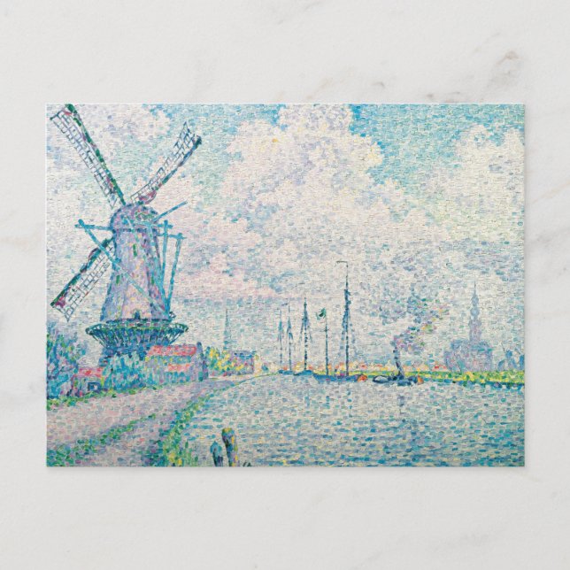 Paul Signac - Canal of Overschie Postcard (Front)