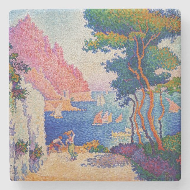 Paul Signac - Capo di Noli Stone Coaster (Front)
