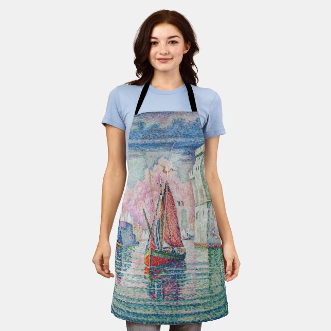 Paul Signac - Entrance of La Rochelle Harbour Apron (Worn)