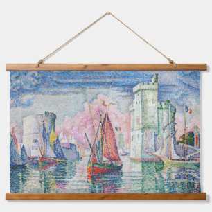 Paul Signac - Entrance of La Rochelle Harbour Hanging Tapestry